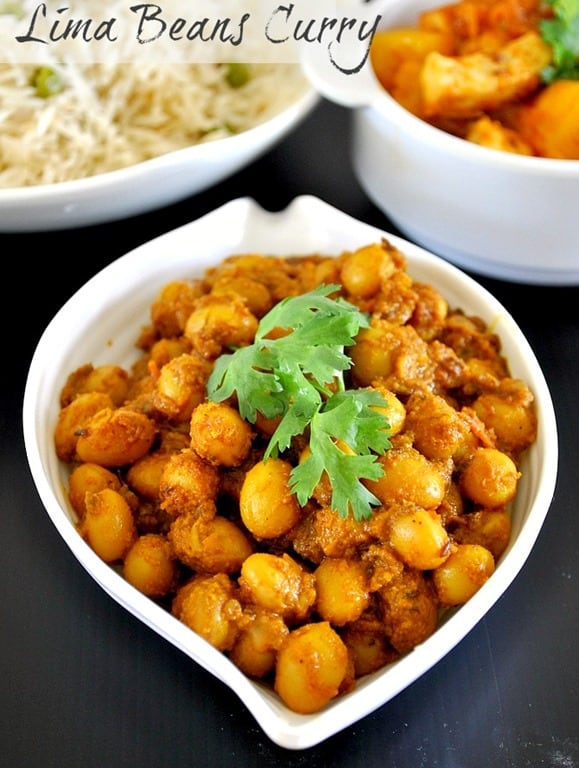 Fresh Lima Beans Curry (Pavta Bhaji) Recipe | Roti Side Dish Recipe