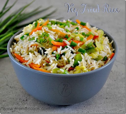 Simple Vegetable Fried Rice Recipe | How to cook Basmati Rice ???