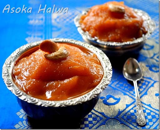 Asoka Halwa Recipe | Thiruvaiyaru Style with updated step by step pictures