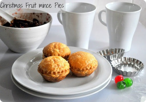 Christmas Fruit Mince Pies using Home Made Fruit mince