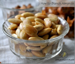 How to blanch almonds