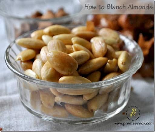 How to blanch almonds in 10 mins | Easy way to blanch almonds