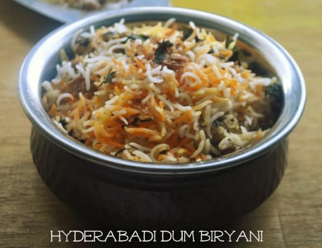 Hyderabadi dum briyani