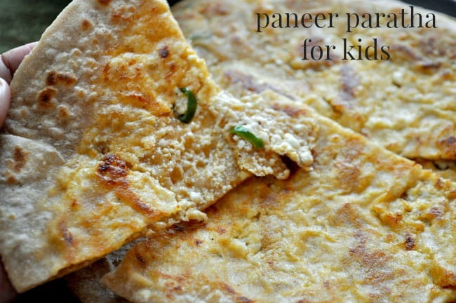 paneer paratha for kids