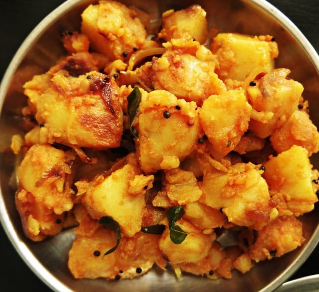 Simple Potato Fry Recipe,South Indian Potato Fry