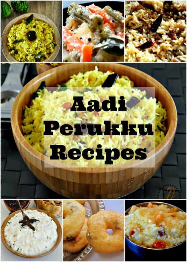 Aadi Perukku Recipes, Procedures & Dates Prema's Culinary