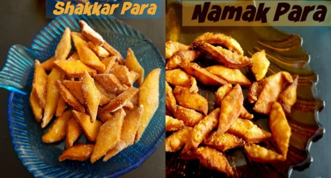 Namak Para(pare) and Shakkar Para(Pare) Recipe