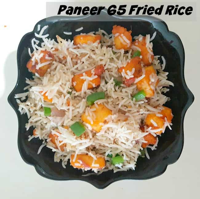 Paneer 65 Fried Rice Recipe, Easy Paneer Recipes