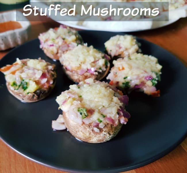 Stuffed Mushrooms recipe, Quick and easy Appitizer