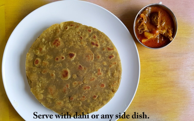 Avaocado Paratha with Indian Curry