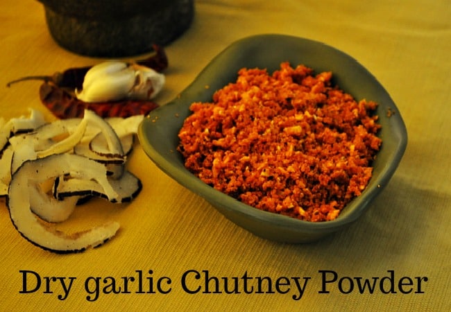 Dry Garlic Chutney Powder Recipe