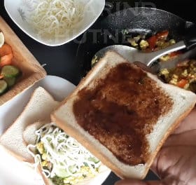 Paneer Sandwich recipe, Easy Sandwich