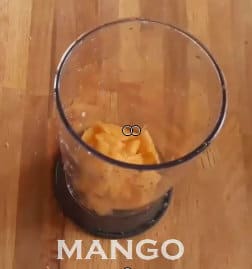 mango lassi with fresh mangoes