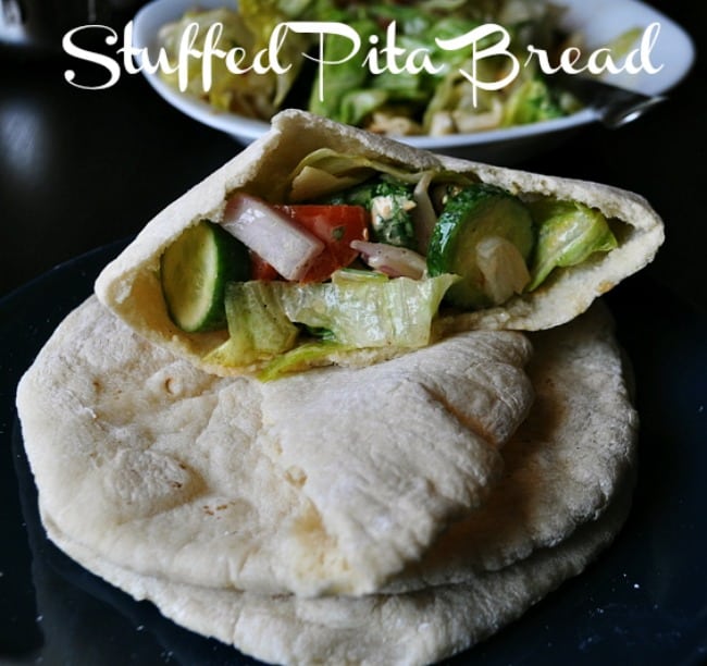 Pita Bread Recipe, fattoush stuffed pita bread recipe