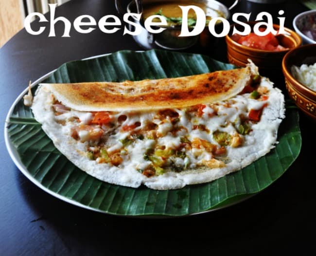 cheese dosa recipe, crispy cheese dosai (street style)