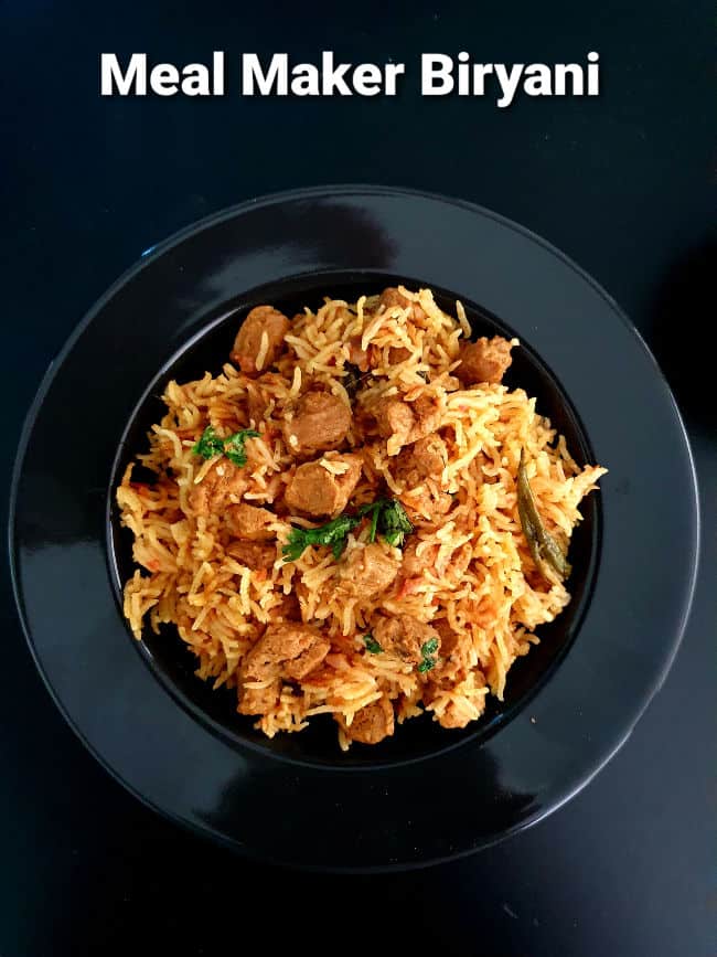 Meal Maker Biryani Recipe