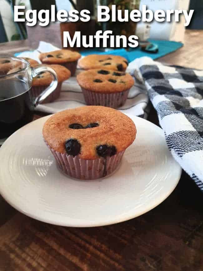eggless blueberry muffin