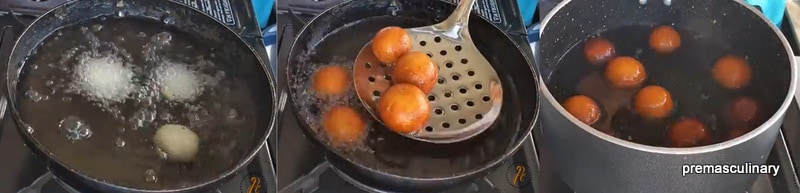 Fry the Gulab Jamun