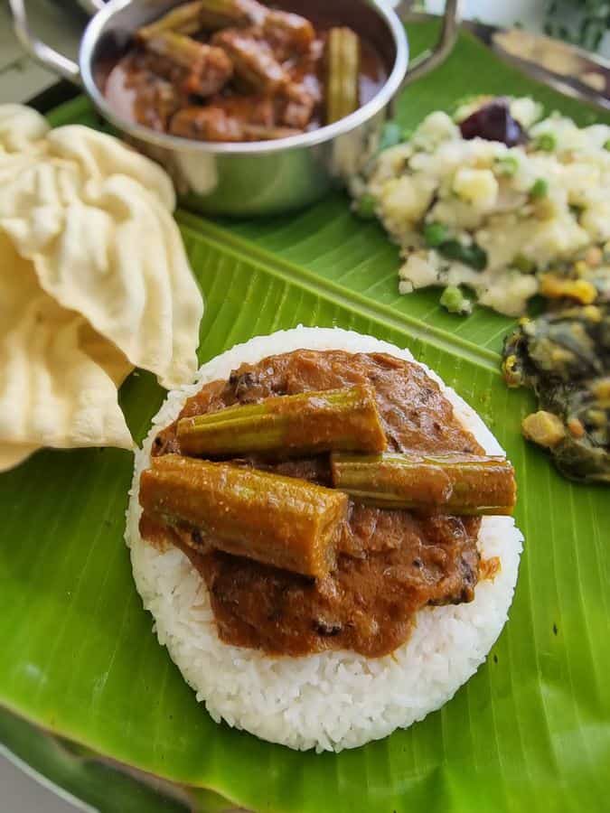 Murungakkai kara kuzhambu Recipe for rice