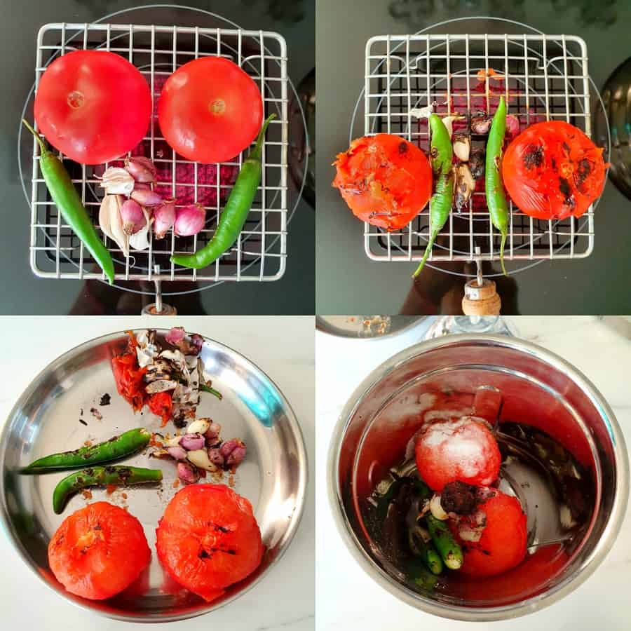 Sutta Thakkai Chutney recipe step by step pic