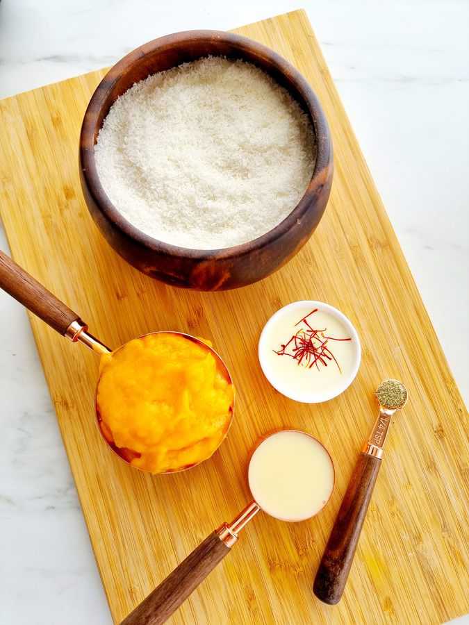 Mango Coconut Burfi Ingredients