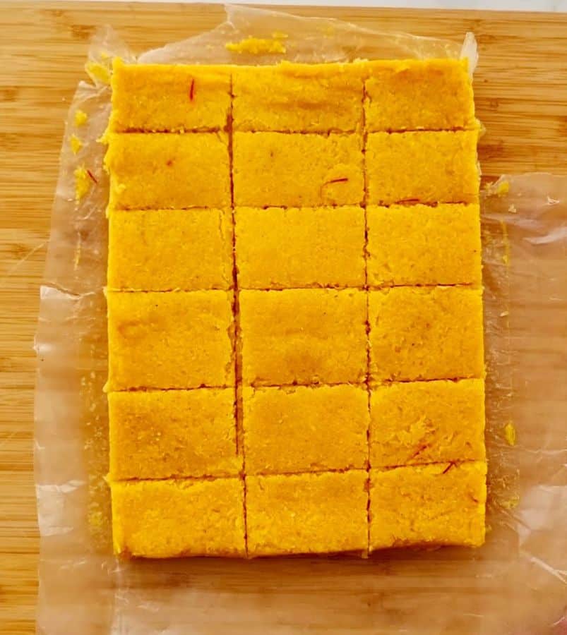 Mango Coconut Burfi ready!!!