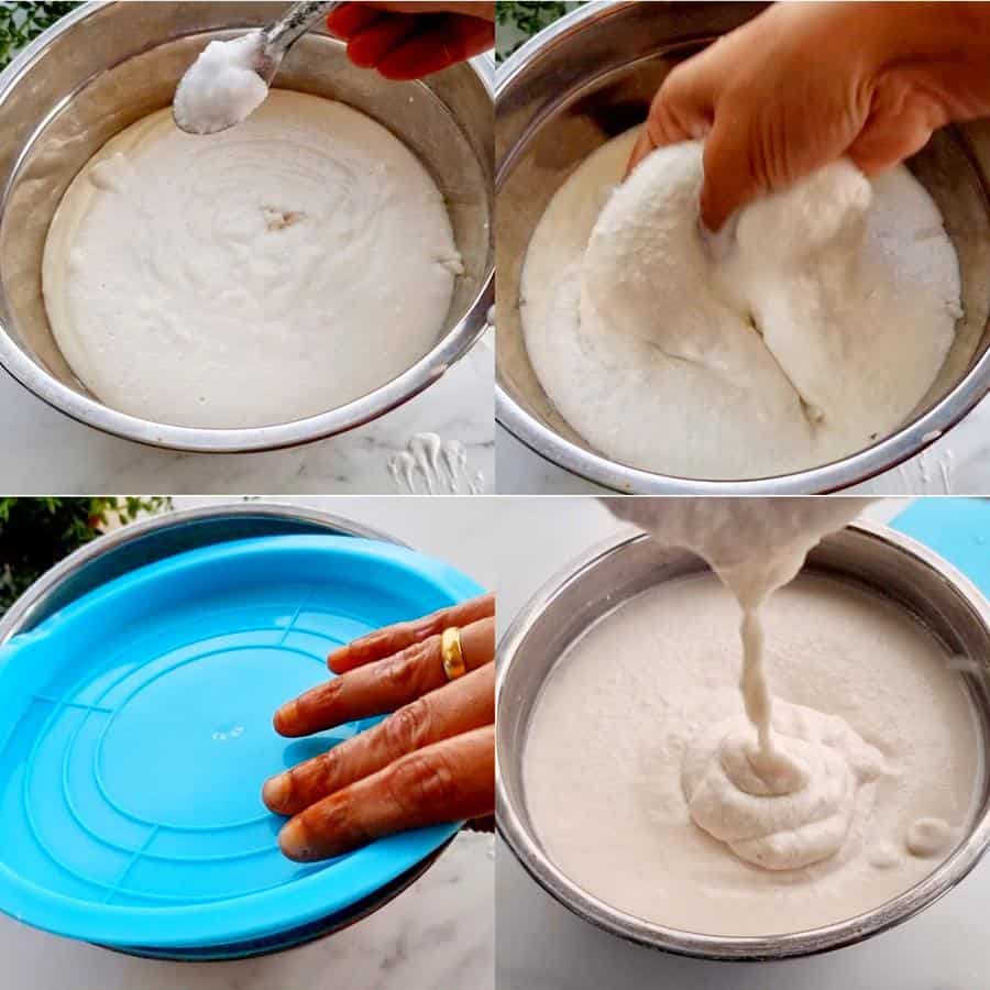 Pacharisi Idli recipe, How to make idly batter with sona masoori raw Rice, Naivedyam Recipes Step 3