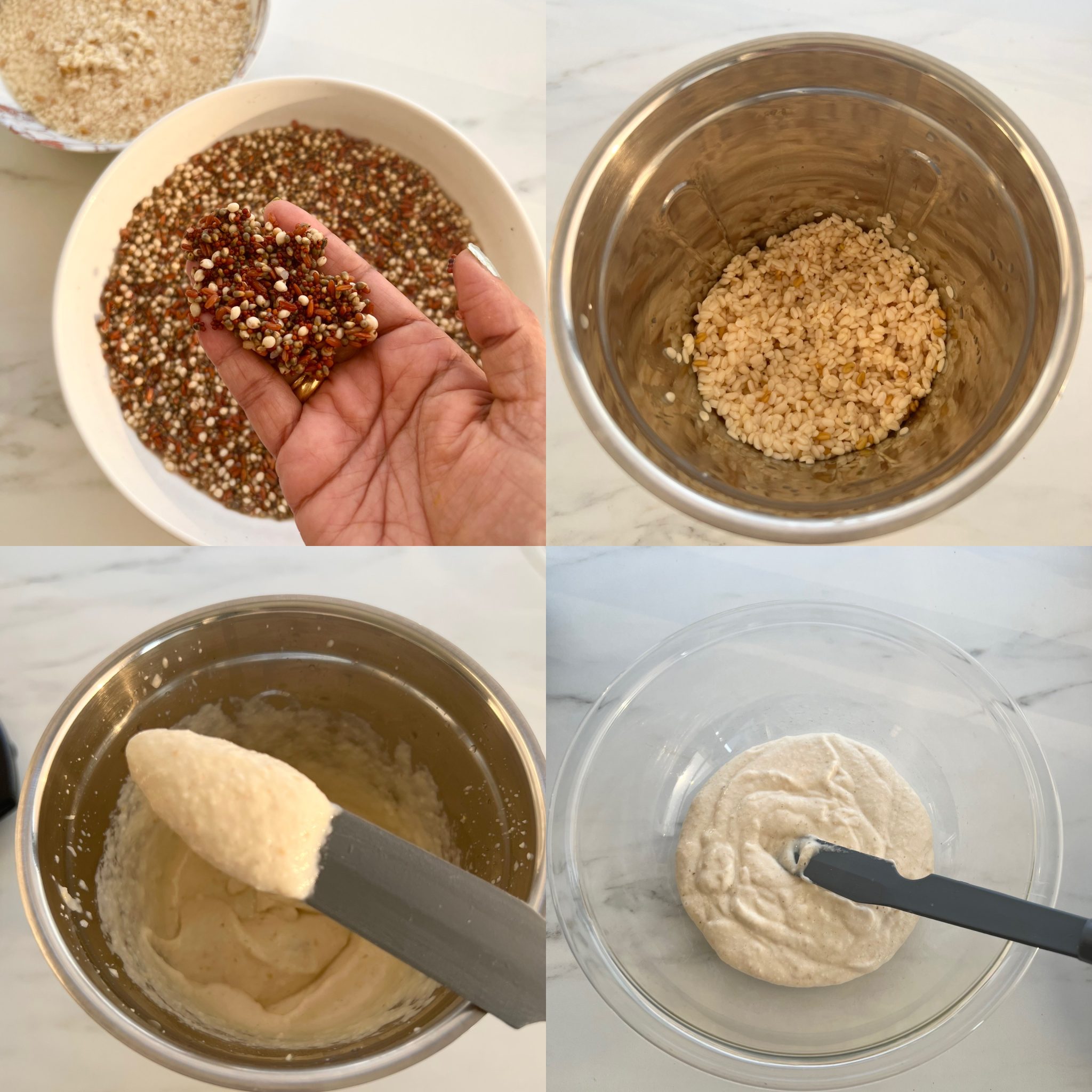 Multi Millet idli, Dosa recipe, How to make idli, dosa batter using millets without rice Prema