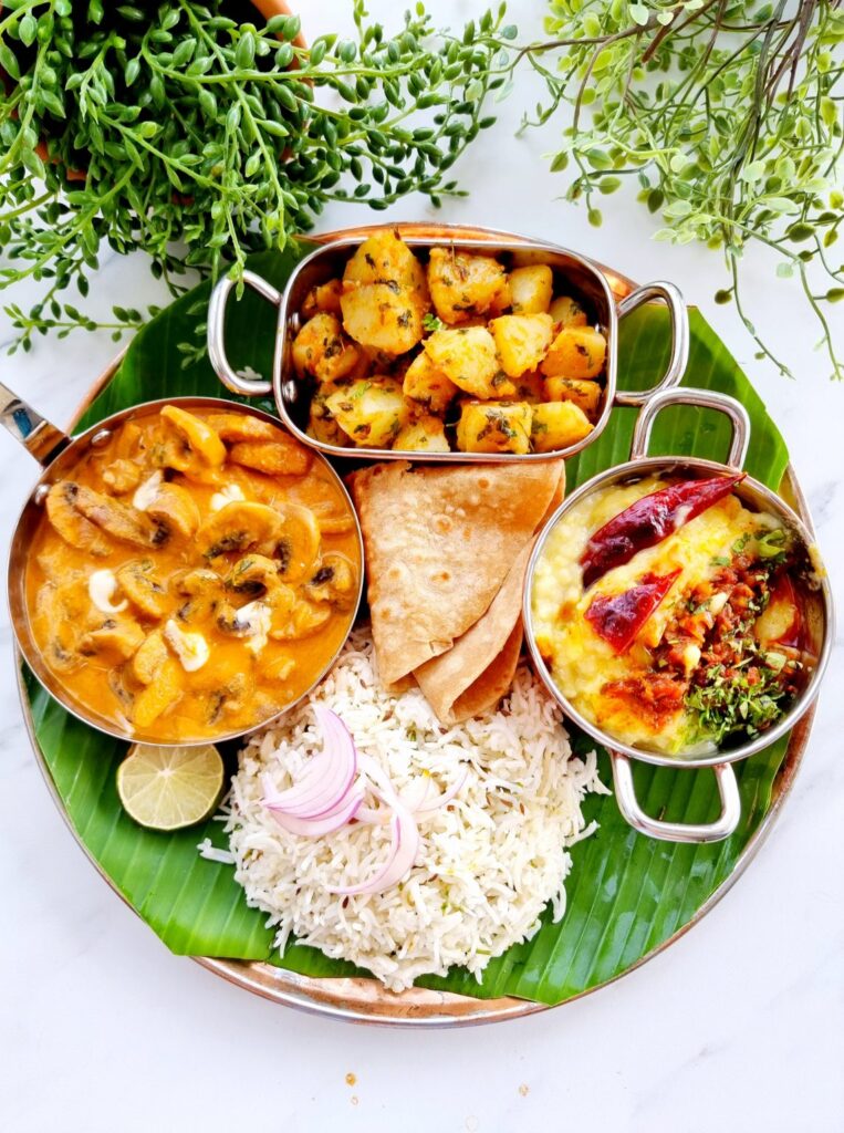 How-to-make-Simple-Quick-North-Indian-Thali