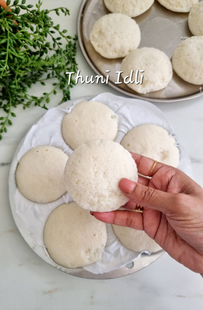 Thuni Idli Recipe, How to make Soft Cloth Idli(Idli Thuni making Steps)