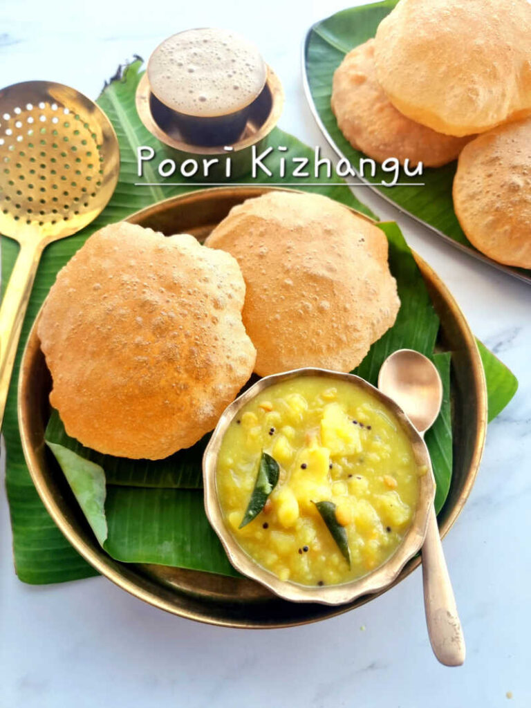 Poori Kizhangu Recipe, Hotel Saravana Bhavan  Poori Potato Masala
